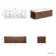 Sorrento Fluted Black Walnut Wall Hung Double Basin Drawer Vanity 1200mm