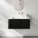 Sorrento Fluted Matt Black Wall Hung Drawer Vanity with Matt White Basin 800mm