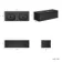 Sorrento Fluted Matt Black Wall Hung Drawer Vanity with Black Double Basin 1200mm