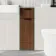 Sicily Fluted Black Walnut Side Cabinet Unit 300mm - Black Accents