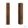 Sicily Fluted Black Walnut Floor Standing Tall Cabinet Unit 1900x300mm - Black Accents