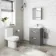 Avon Stone Grey Basin Drawer Vanity 600mm and Toilet Set