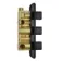 Galway Premium Matt Black Square Thermostatic Set - 200mm Head, Hand Shower & Body Jets