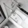 Dover 1600x750 Keyhole Shower Bath & 6mm Easy Clean Screen with Rail