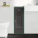 Monaco Graphite Grey Side Cabinet Unit 300mm - Brushed Brass Accents