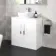 Avon Gloss White Vanity with Curved Counter Top Basin 800mm
