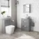 Avon Stone Grey Vanity Drawer with Oval Counter Top Basin 600mm
