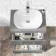 Avon Stone Grey Vanity Drawer with Curved Counter Top Basin 600mm