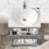 Avon Stone Grey Vanity Drawer with Marble Top & Oval Counter Top Basin 600mm