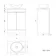 Trent Gloss White Vanity with Oval Counter Top Basin 600mm