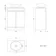 Trent Gloss White Vanity with Marble Top & Oval Counter Top Basin 600mm