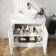 Trent Gloss White Vanity with Curved Counter Top Basin 800mm