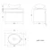 Trent Stone Grey Wall Hung Drawer Vanity with Marble Top & Oval Counter Top Basin 600mm