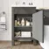 Bermuda Graphite Grey Basin Vanity Drawer and Back To Wall Toilet 1000mm (Excludes Pan & Cistern)