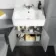Monaco Dove Grey Basin Vanity and Back To Wall Toilet Unit 1200mm (Excludes Pan & Cistern)