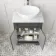 Lucia Graphite Grey Vanity with Marble Top & Oval Counter Top Basin 640mm