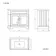 Lucia Graphite Grey Basin Vanity 830mm