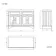 Lucia Inky Blue Cabinet with Marble Top 1200mm - Excludes Counter Top Basins