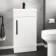 Avon Gloss White Basin Vanity 450mm - Black Accents