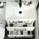 Avon Gloss White Combination Basin Drawer and Aruba Toilet 1100mm - Black Accents