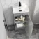 Avon Stone Grey Basin Vanity 450mm - Black Accents