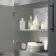 Avon Stone Grey Counter Top Vanity with Marble Top 600mm - Black Accents