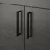 Harper Charcoal Elm Basin Vanity and Back To Wall Toilet Unit 1200mm - Black Accents - Left Handed
