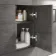 Harper Charcoal Elm Combination Vanity Basin with Marble Top & Boston Toilet 1500mm - Black Accents