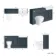 Monaco Inky Blue Combination Vanity Basin and Seattle Toilet 1500mm - Brushed Brass Accents