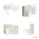 Monaco Chalk White Combination Vanity Basin and Seattle Toilet 1200mm - Brass Knurled Handles