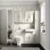 Monaco Chalk White Combination Vanity Basin with Marble Top & Atlanta Toilet 1200mm - Brass Knurled Handles