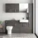 Harper Charcoal Elm Floor Standing Tall Cabinet Unit 1900x300mm