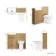 Sicily Fluted Country Oak Combination Vanity Basin and Aruba Toilet 1000mm - Brushed Brass Accents