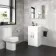 Avon Gloss White Basin Vanity 500mm and Toilet Set