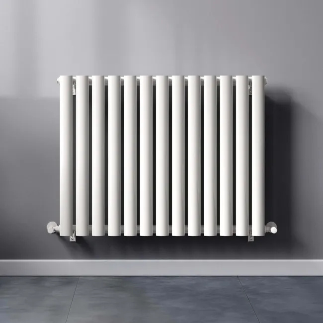 Marbella White Single Oval Panel Radiator 600x780mm
