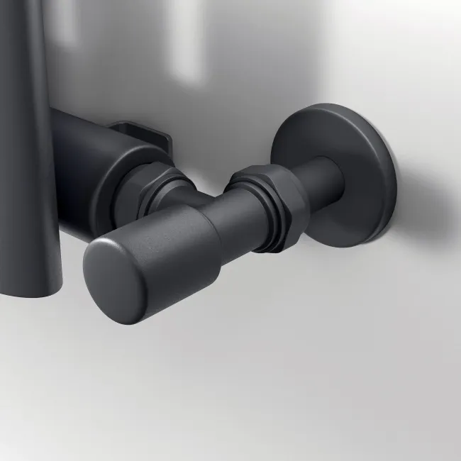 Marbella Anthracite Single Oval Panel Radiator 600x1200mm