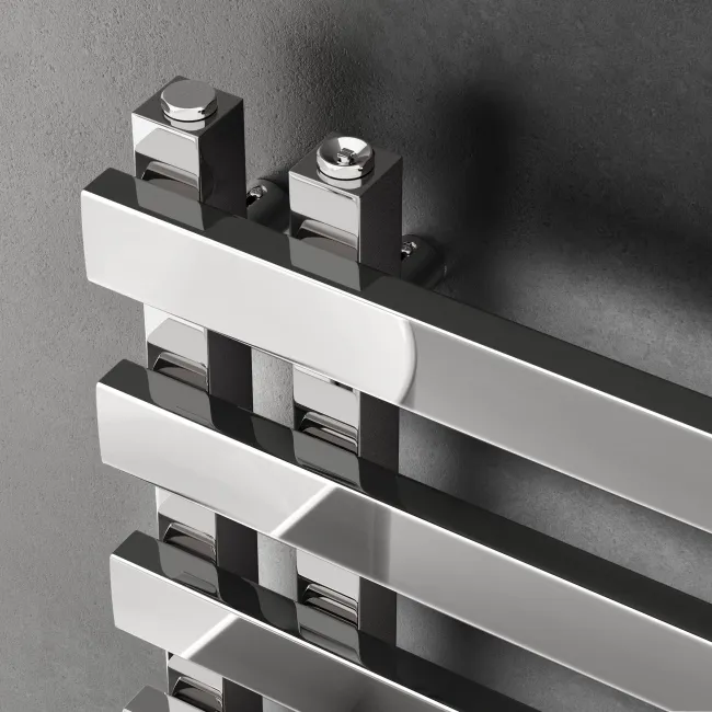 Palermo Chrome Designer Heated Towel Rail 1200x450mm