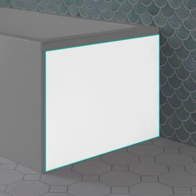 Antigua Straight Bath End Panel 750mm