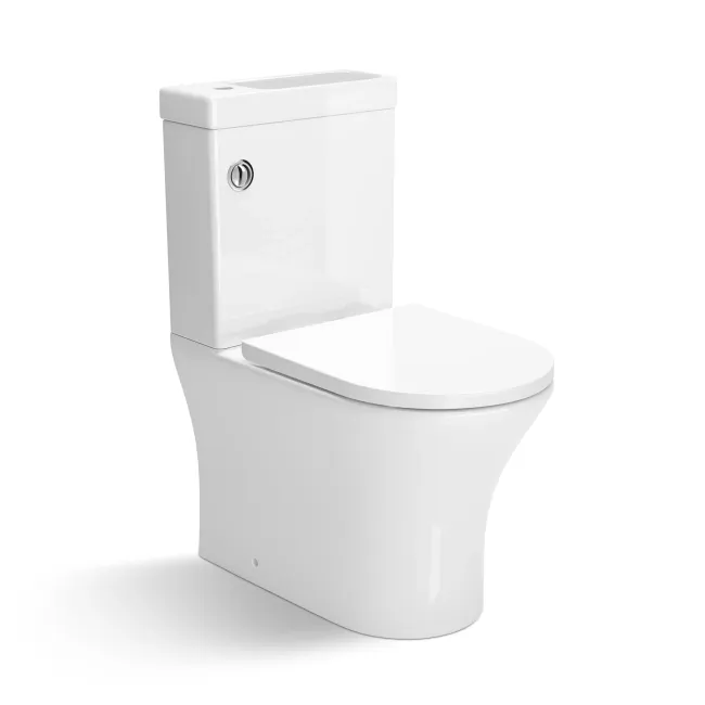 Brooklyn 2-In-1 Combined Wash Basin & Rimless Toilet With Soft Close Seat