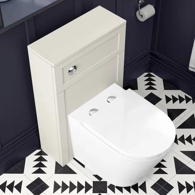 Bermuda Chalk White Combination Vanity Basin and Boston Toilet 1000mm