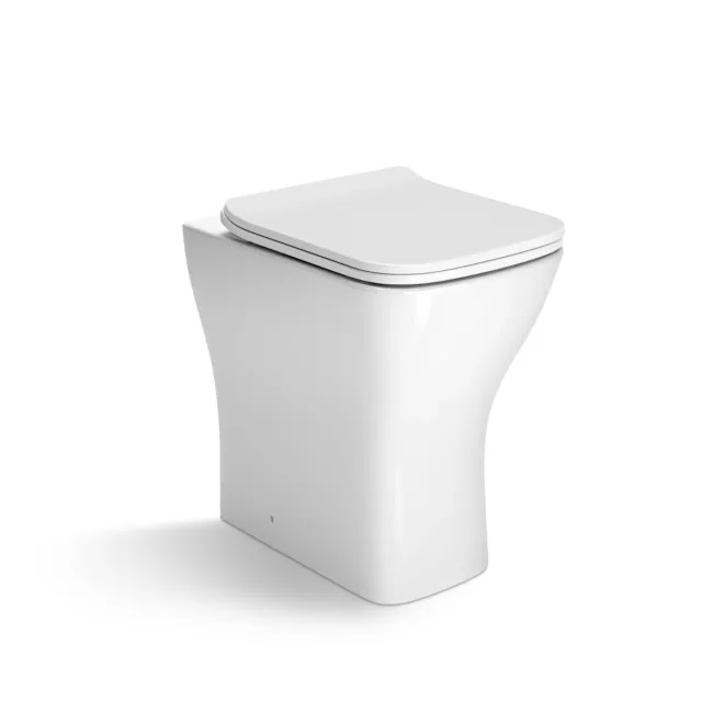 Atlanta Rimless Comfort Height Back To Wall Toilet With Premium Soft Close Slim Seat