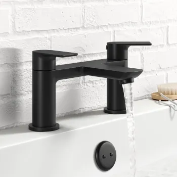 Lusk Matt Black Bath Filler