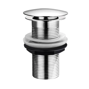 Chrome Dome Top Pop Up Basin Waste - Unslotted