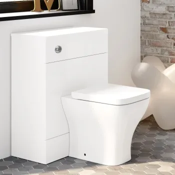 Harper Gloss White Back To Wall Unit And Atlanta Toilet