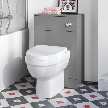 Quartz Stone Grey Back To Wall Unit and Seattle Toilet