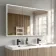 Esme Matt Black Illuminated LED Recessed Mirror Cabinet 700x1200mm