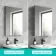 Esme Matt Black Illuminated LED Recessed Mirror Cabinet 700x1200mm