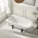 Abingdon 1500mm Single Ended Roll Top Bath - Black Ball Feet