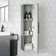 Avon Stone Grey Wall Hung Tall Cabinet Unit 1200x300mm - Black Accents