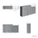 Monaco Dove Grey Combination Vanity Basin 1500mm (Excludes Pan & Cistern) - Brass Knurled Handles
